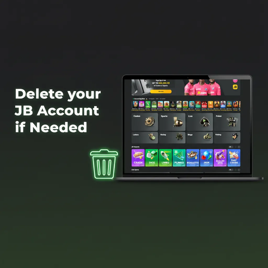 Guide to deleting your JB account—backup funds, contact support, verify ID, choose closure, confirmation.