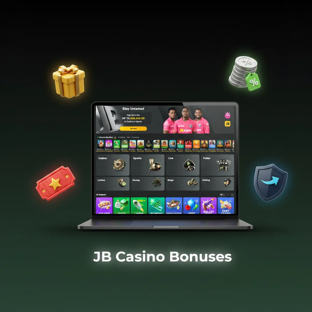 JB Casino bonuses: Daily Slots Reload 50% up to ₹5k; Monday 10% cashback; weekly 20 free spins; Live Booster 25% up to ₹5k.