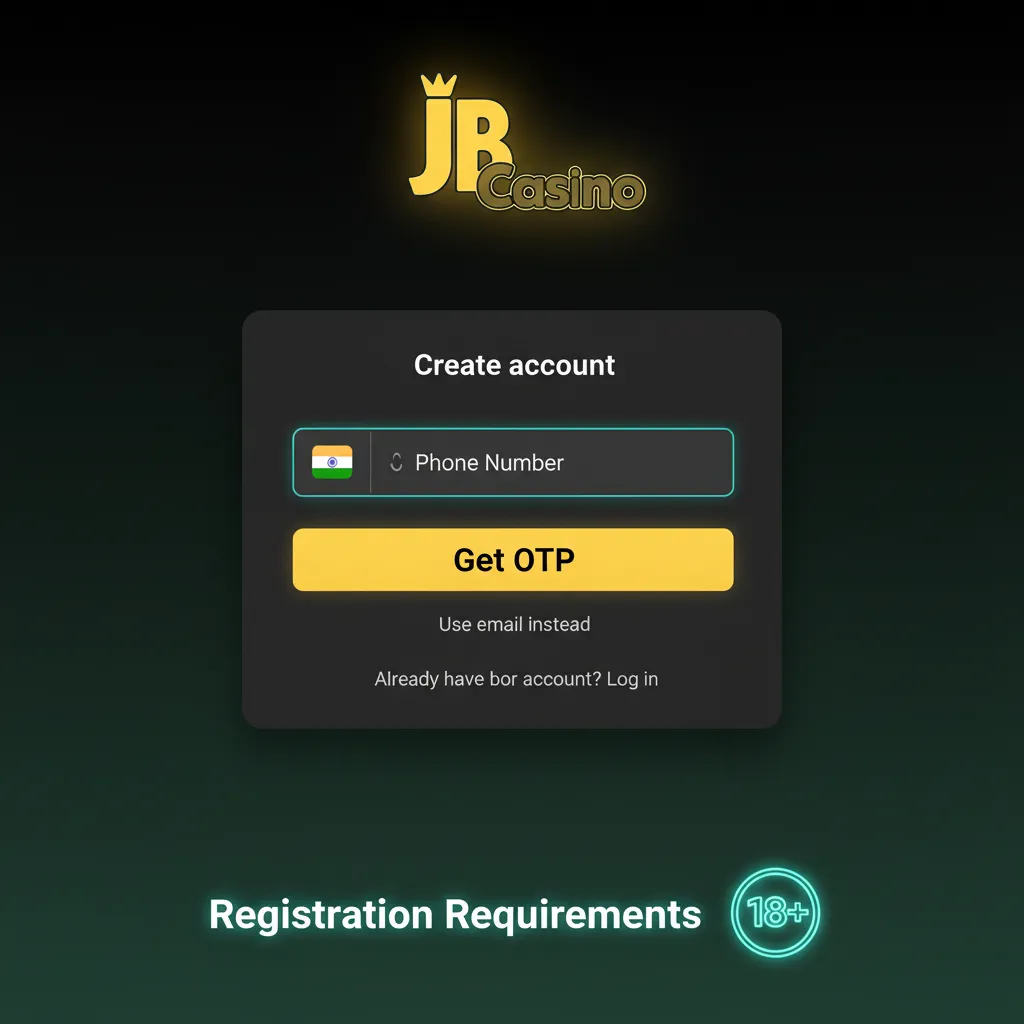 Registration Requirements: KYC in India—18+, true details, one account, OTP check, PAN/Aadhaar, ID and address proof