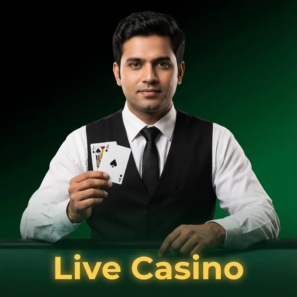 HD live dealer games including roulette, blackjack, baccarat, and game shows streamed from professional studios worldwide